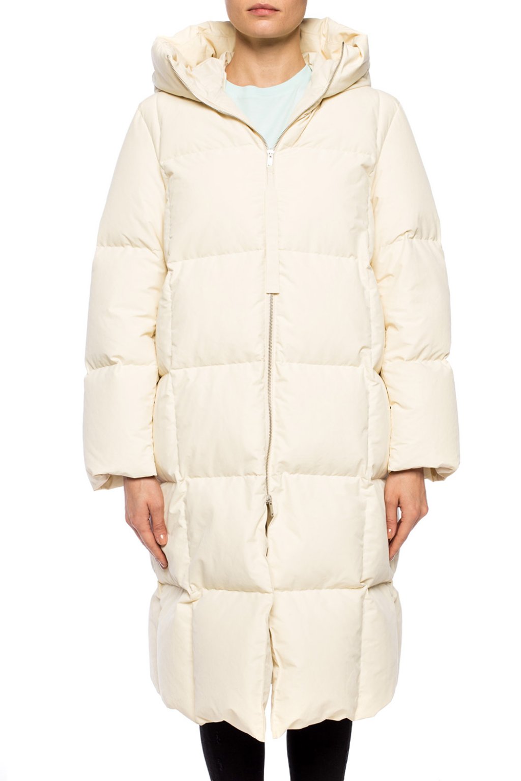 Cream Quilted down coat JIL SANDER+ - Vitkac Canada